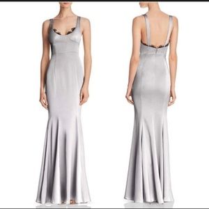 Fame And Partners - NWT Ara Satin Lace Trim Dress